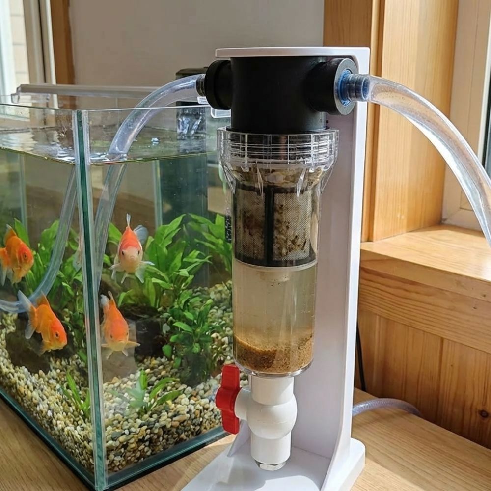 Marine Aquarium Overflow Box - 1/2 3/4 Innengewinde Aquarium Fäkalien-Separator Präzisionsfiltration