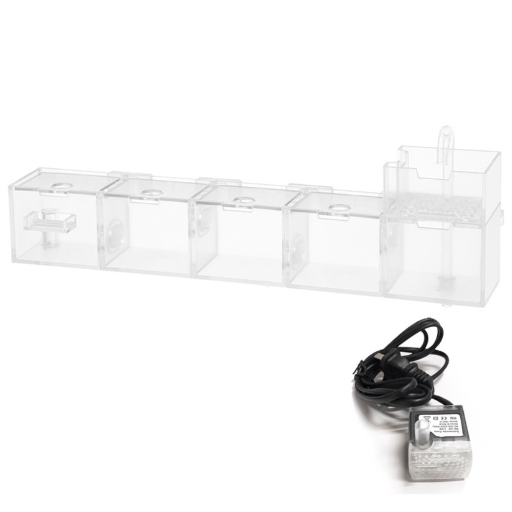 Marine Aquarium Overflow Box - Drei-in-eins-Filter für äußere Aquarien, Filterbox für