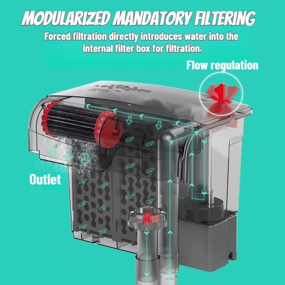 3-in-1 Aquariumfilter Geräusch – Marine Aquarium Overflow Box Bewertung und Preis